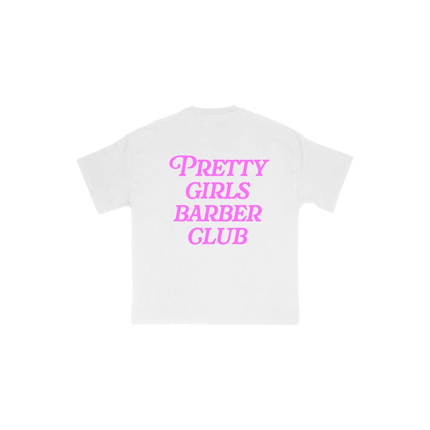 Pretty Girls Barber Club Tee - White