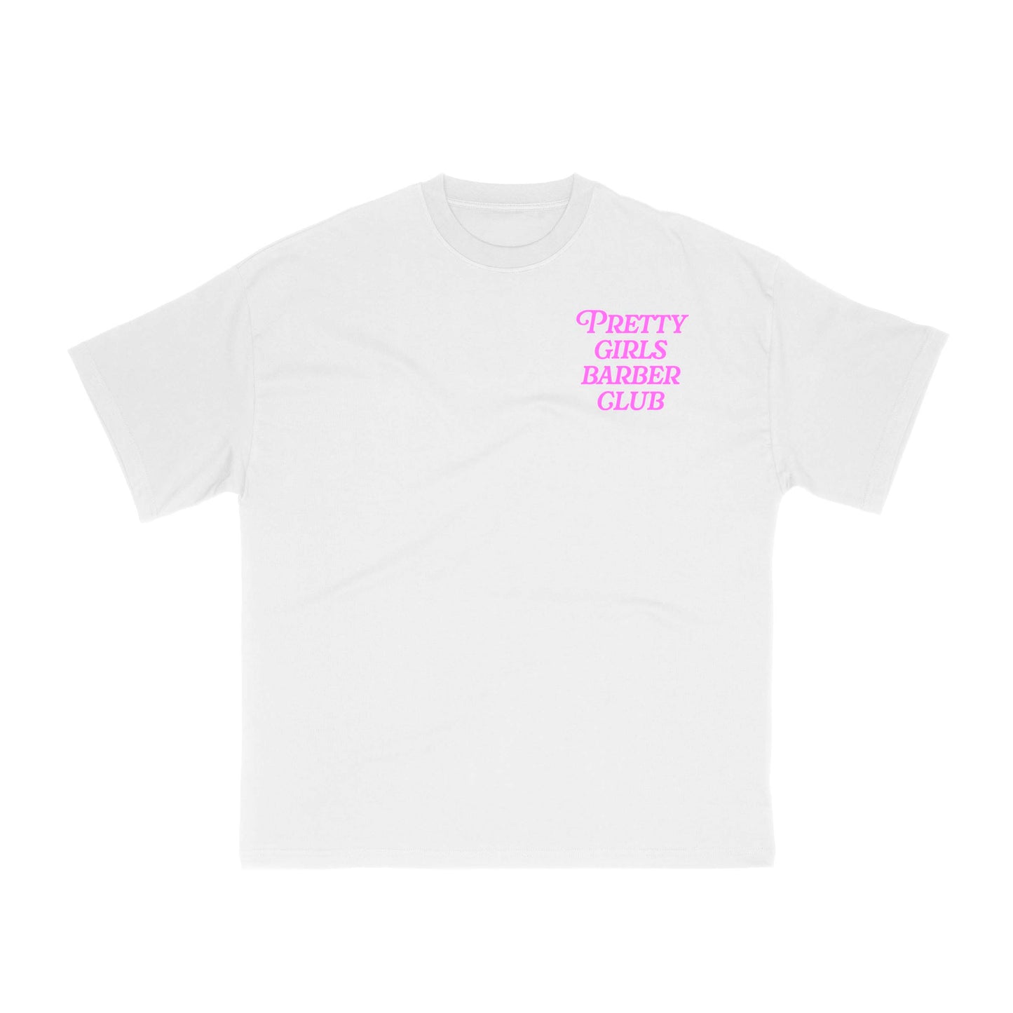 Pretty Girls Barber Club Tee - White
