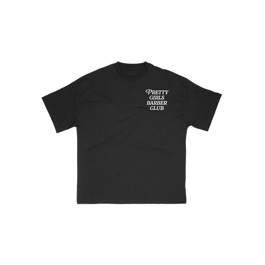 Pretty Girls Barber Club Tee - Black