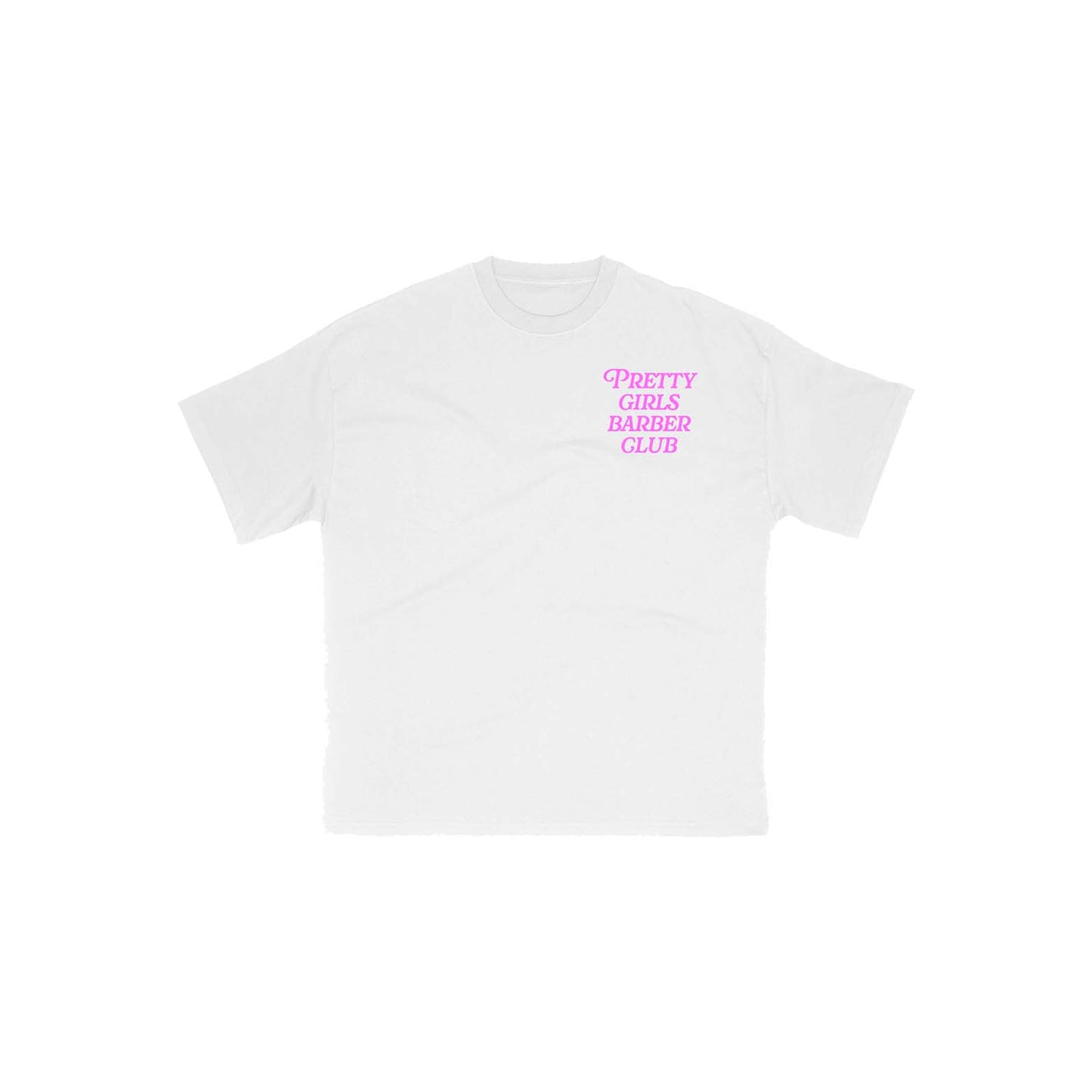 Pretty Girls Barber Club Tee - White